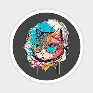 Astronaut Cat Space Cat Galaxy Kitten Magnet